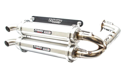 Trinity Racing Full Exhaust for Polaris RZR Turbo/S