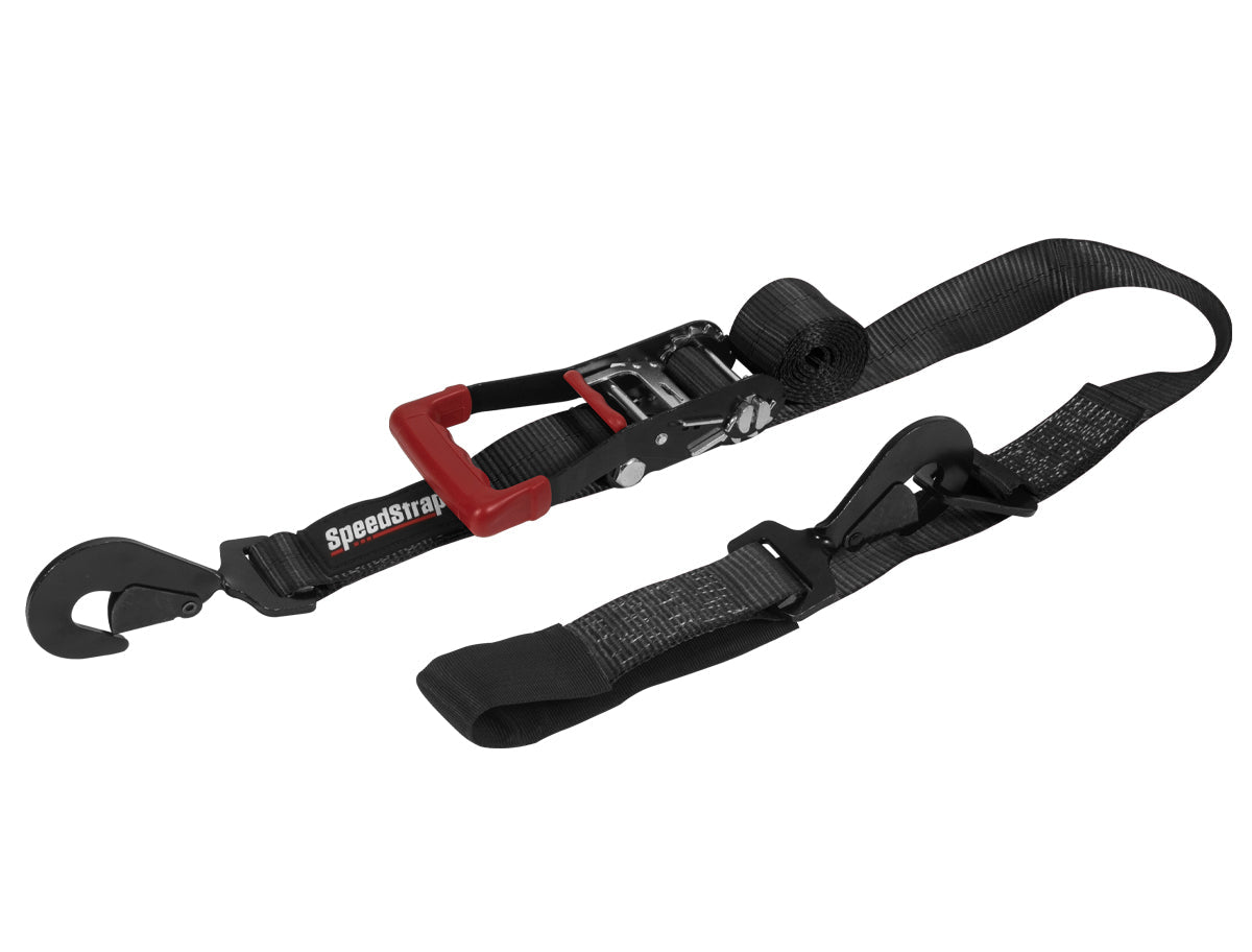 Speedstrap 2"x10 Ratchet Tie Down w/Twisted Snap Hooks & Axel Strap Combo