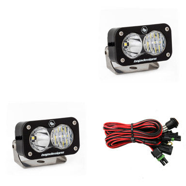 Baja Designs S2 Pro Black LED Auxiliary Light Pod Pair- Universal