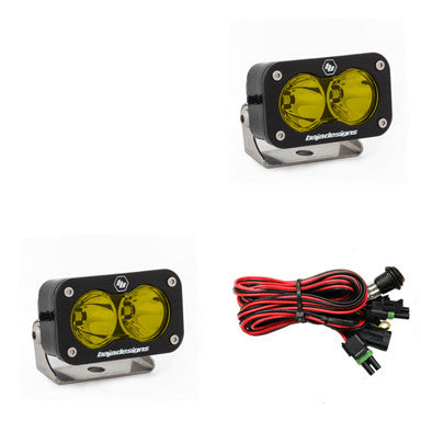 Baja Designs S2 Pro Black LED Auxiliary Light Pod Pair- Universal