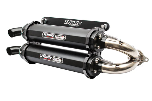 Trinity Racing Slip On Exhaust for Polaris RZR Turbo/S