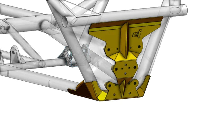 CT Race Worx - Maverick X3 Rear Radius Rod Reinforcement Plate