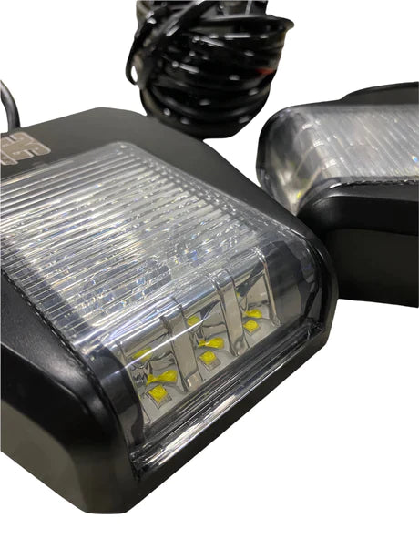 GG Lighting Off Road Side Mirror w/ Sidewinder LED POD Lights