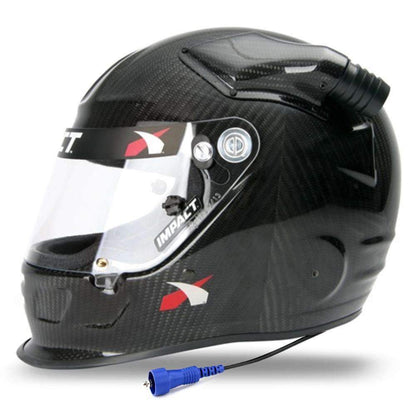 Impact Carbon Fiber OS20 RACE Offset Air Helmet Wired OFFROAD