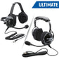 Rugged Radios H22/H42-STX Headset for 2-Way Radios - Black Carbon Fiber